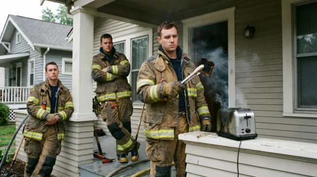 BREAKING: Four-Alarm Response to Burnt Toast Deemed "Completely Justified"