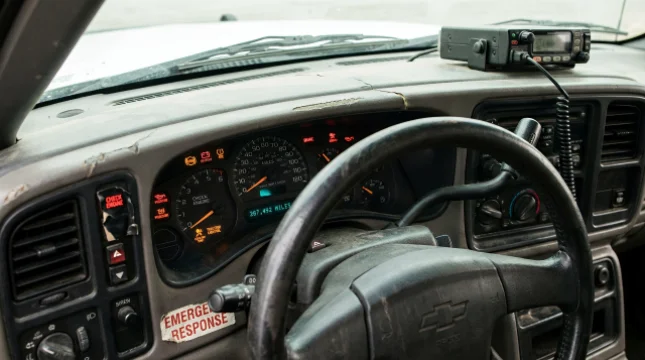 Every Warning Light on Dashboard Now Illuminated, Officer "Not Worried"