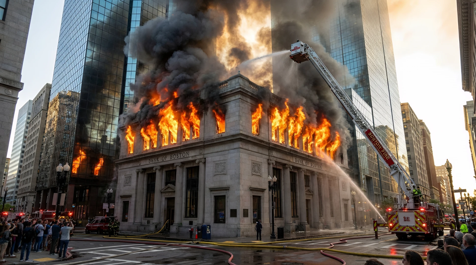 Historic Boston Bank Fire Destroys 150 Years of "Totally Legitimate" Records