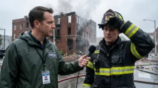 Chud Johnson Conducts Rain-Soaked Interview, Refuses to Acknowledge Weather