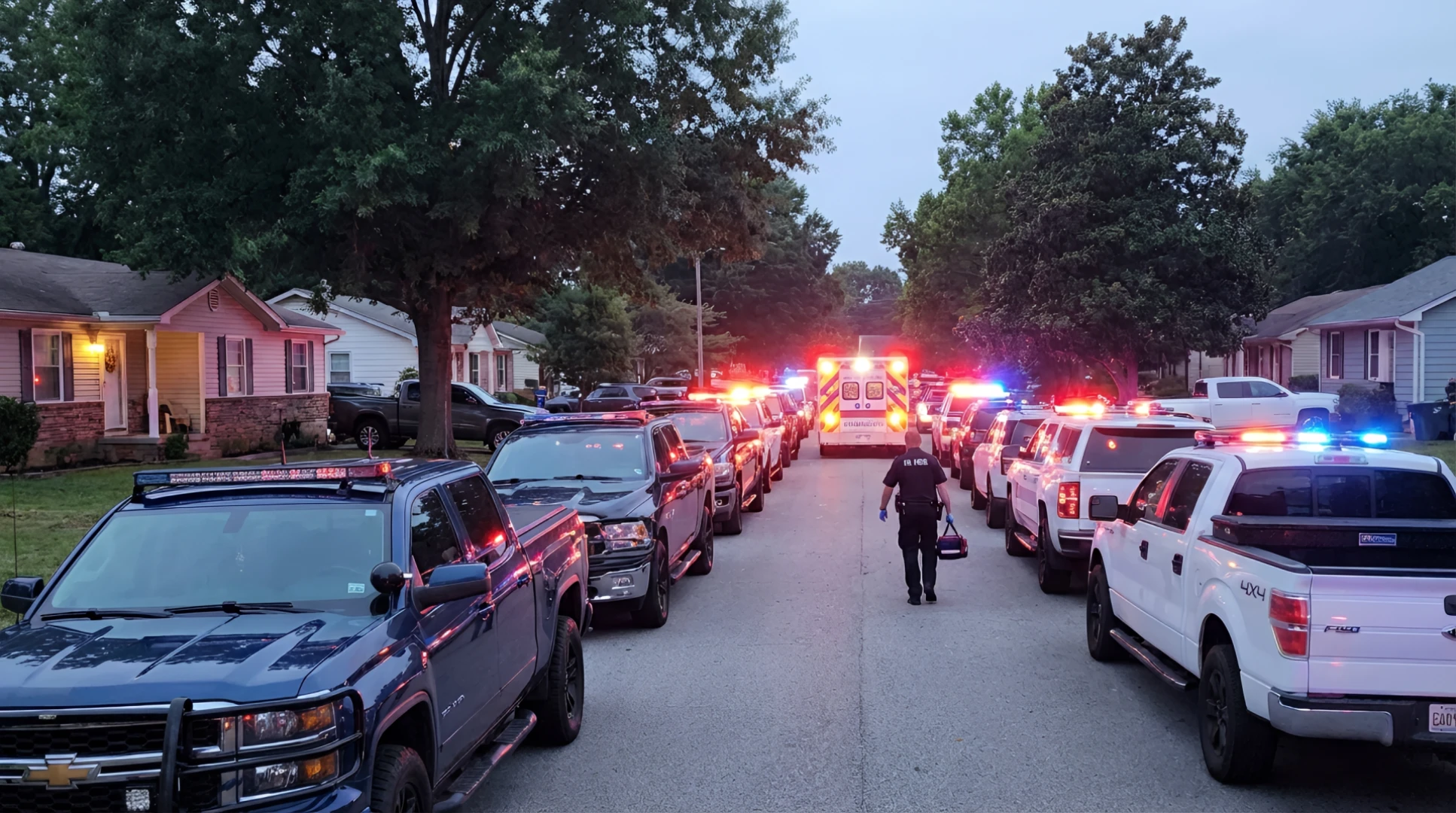 Entire Suburban Street Blocked by Emergency Response to "Suspicious Odor"