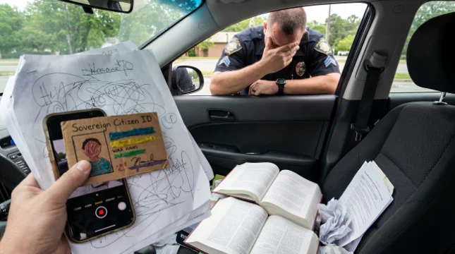 Sovereign Citizen Declares Honda Civic 'Private Land Vessel,' Bills Cop $50K/Min at Arby's