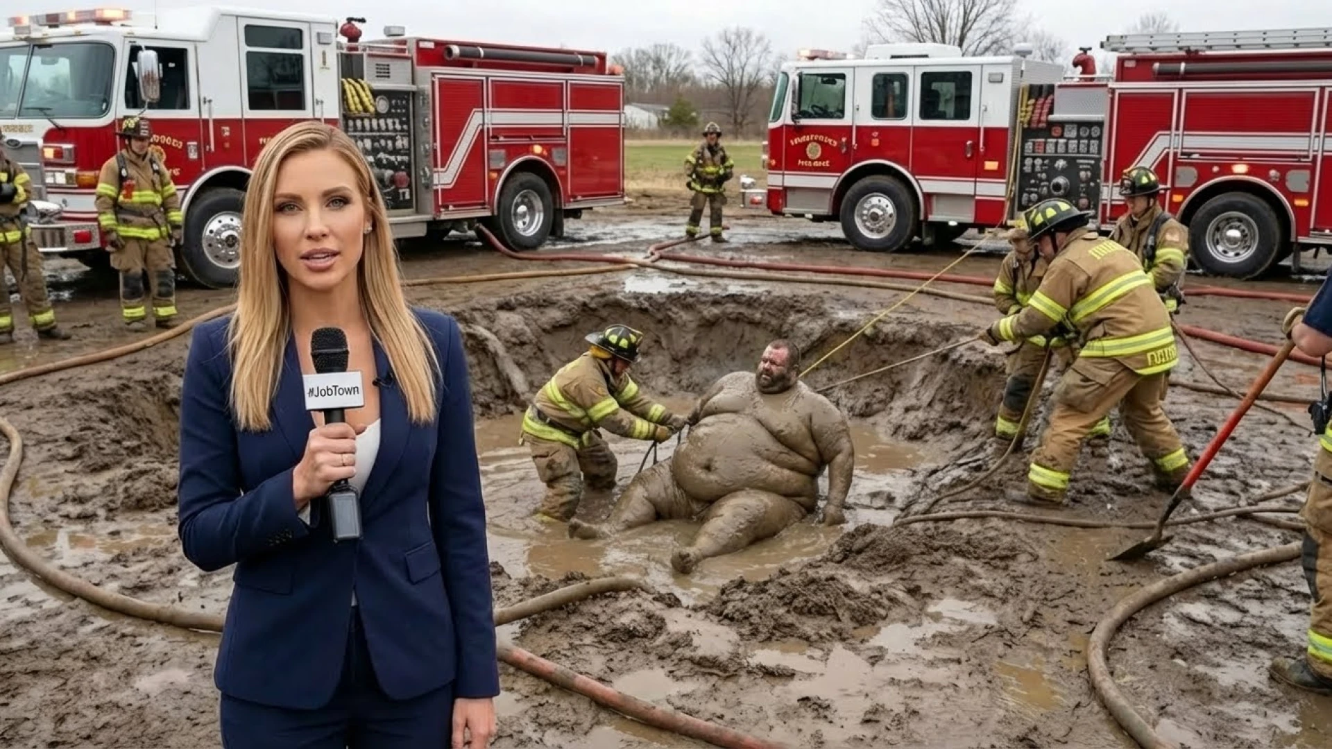 Nutella Nightmare: 900lb Man Sinks in Mud Pit, 50 Chiefs Mobilize Epic Extraction